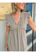 21Jewelz Lange mousseline jurk - taupe