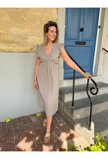 21Jewelz Lange mousseline jurk - taupe