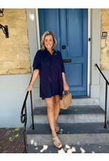 21Jewelz Navy kleurige blouse jurk