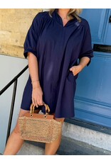 21Jewelz Navy kleurige blouse jurk