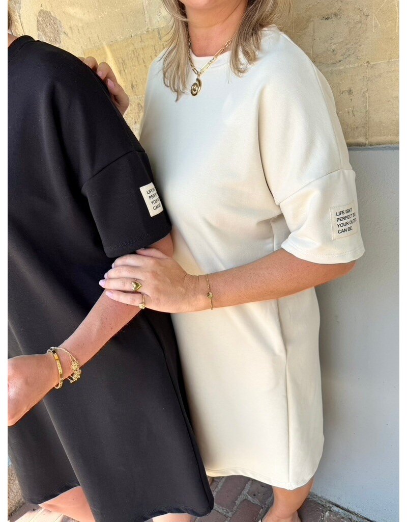 21Jewelz Sweatjurk met embleem - ecru