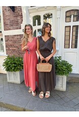 21Jewelz Lange jurk met cutouts - roest