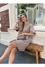 21Jewelz Sweatjurk met embleem - taupe