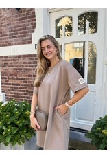 21Jewelz Sweatjurk met embleem - taupe