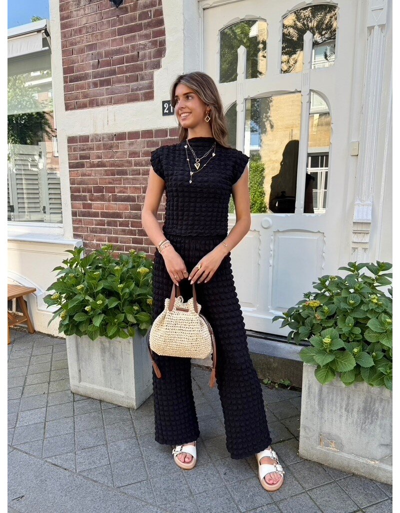 21Jewelz Structuur broek - zwart