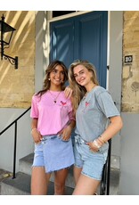 21Jewelz Shirtje met drankje & strikje - grijs