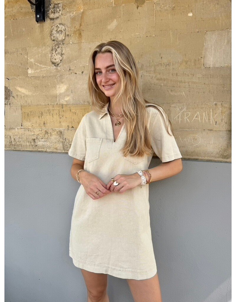 21Jewelz Spijkerjurkje - beige