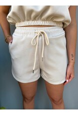 21Jewelz Basic shortje met elastiek - ecru