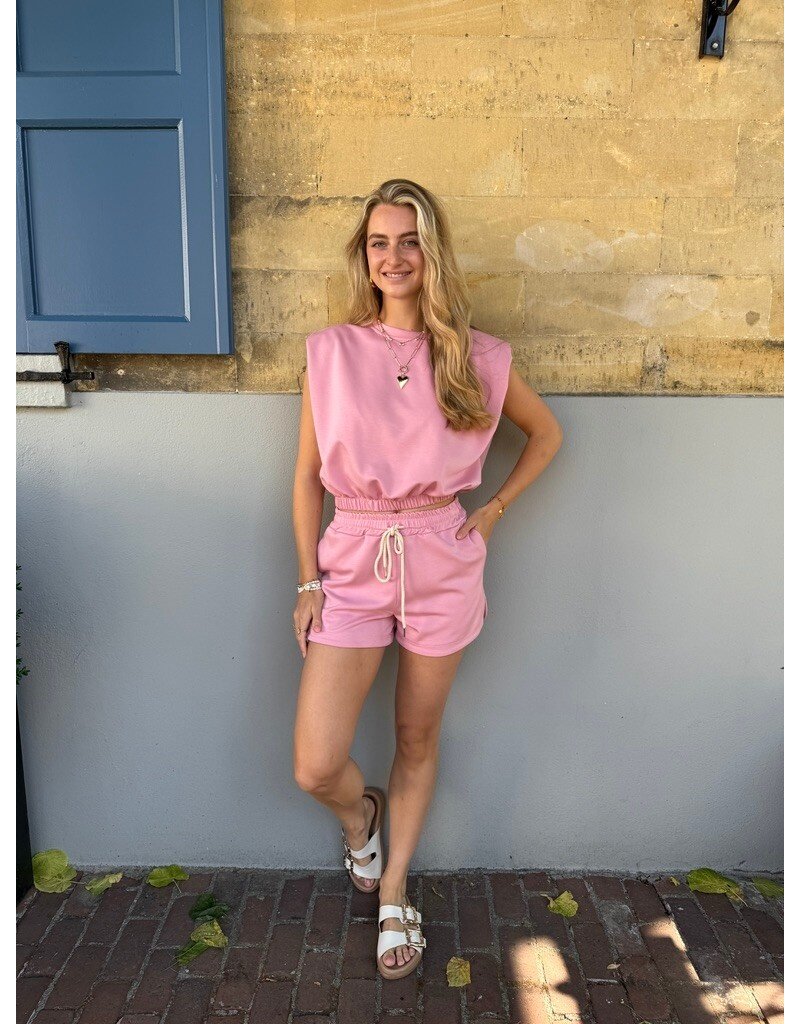 21Jewelz Basic shortje met elastiek - roze