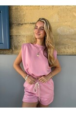 21Jewelz Mouwloze top met elastiek - roze