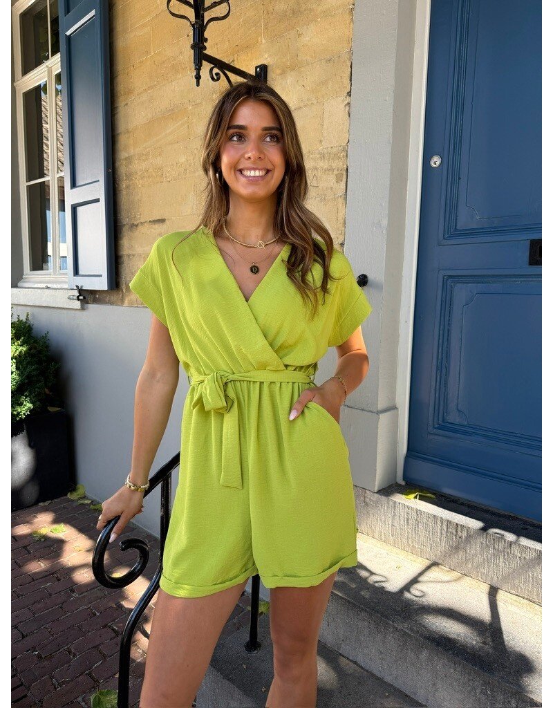 21Jewelz Basic playsuit - lime