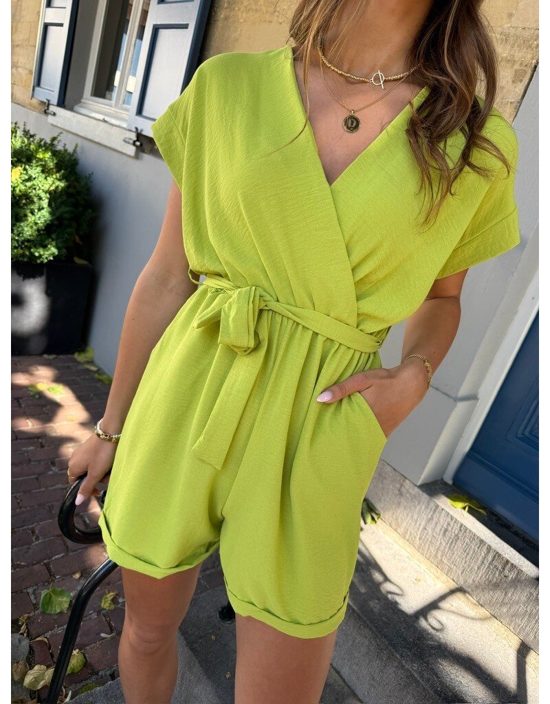 21Jewelz Basic playsuit - lime