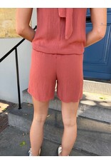 21Jewelz Losvallend lurex shortje - roest