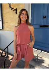 21Jewelz Lurex haltertop - roest