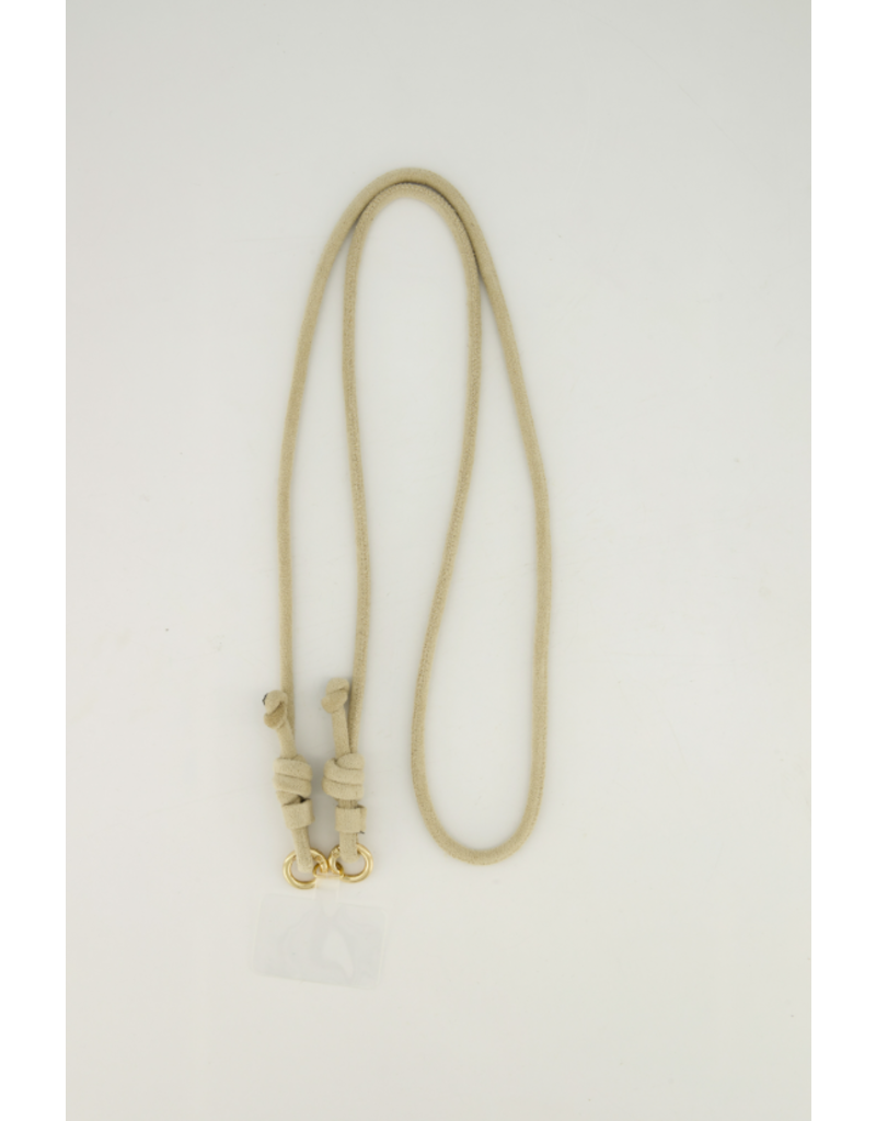 21Jewelz Telefoonkoord - suede beige