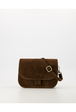 21Jewelz Casual tas - suede donkerbruin