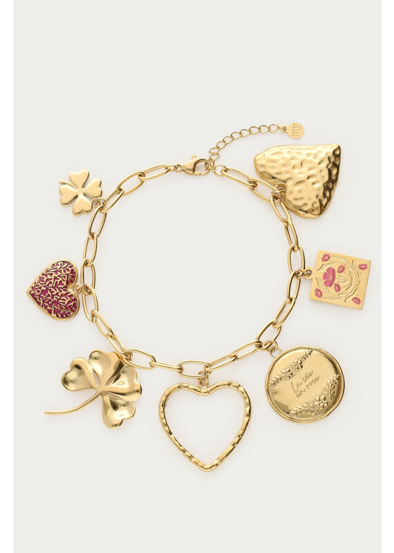 My Jewellery My Jewellery | Botanical statement bedel armband - goud