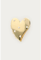 My Jewellery My Jewellery | Hartvormige haarklem met imitatieparels - goud