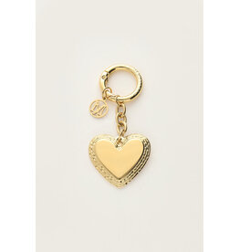 My Jewellery My Jewellery | Goudkleurige bag charm met hartje - goud