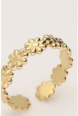 My Jewellery My Jewellery | Vintage ring met madeliefjes - goud