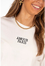 21Jewelz T-shirt Amour Paris - zwart