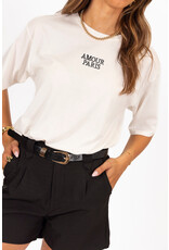 21Jewelz T-shirt Amour Paris - zwart