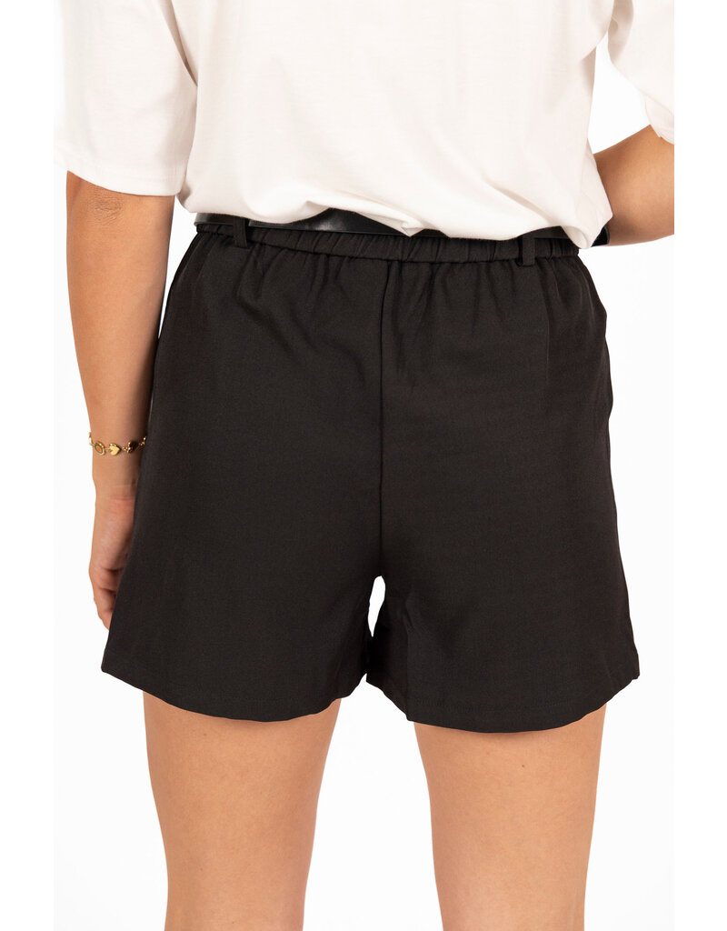 21Jewelz Pantalon shortje met riem - zwart