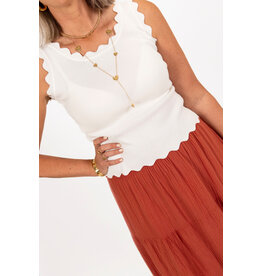 21Jewelz Zigzag topje - wit