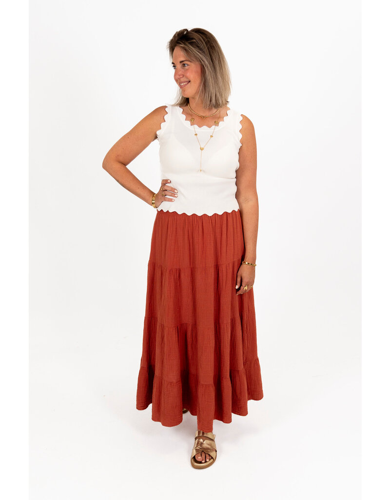 21Jewelz Zigzag topje - wit