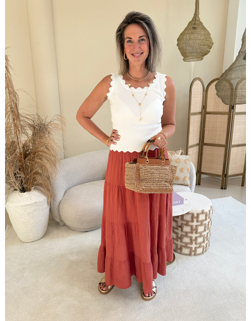 21Jewelz Zigzag topje - wit