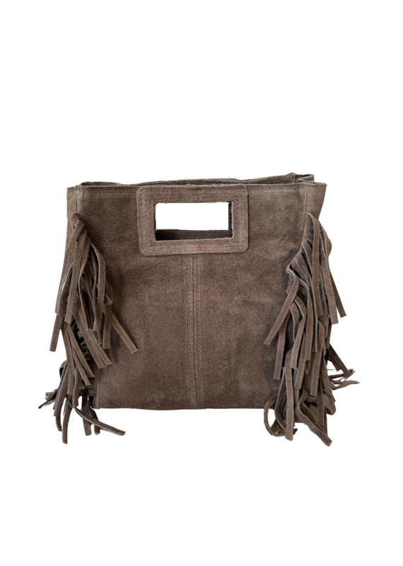 21Jewelz Vierkante tas met franjes - bruin