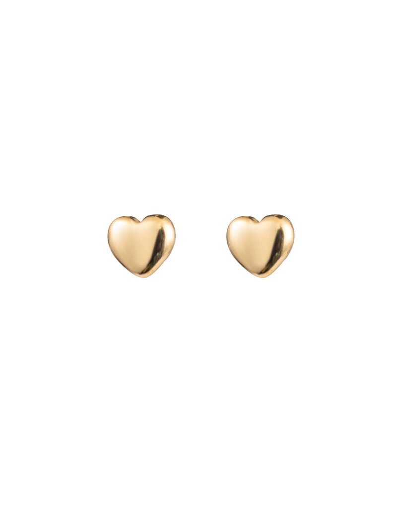 Go Dutch Label D&E - Full Heart Stud - goud