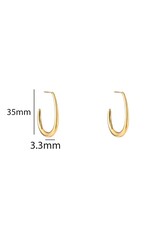 Go Dutch Label D&E - Elegant Hoop - goud