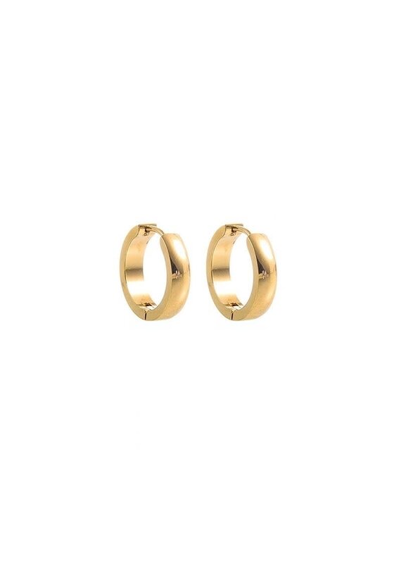 Go Dutch Label D&E - Straight sided hoop 18mm - goud