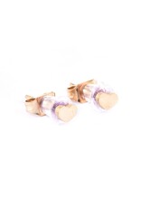 Go Dutch Label D&E - Hartjes studs - goud