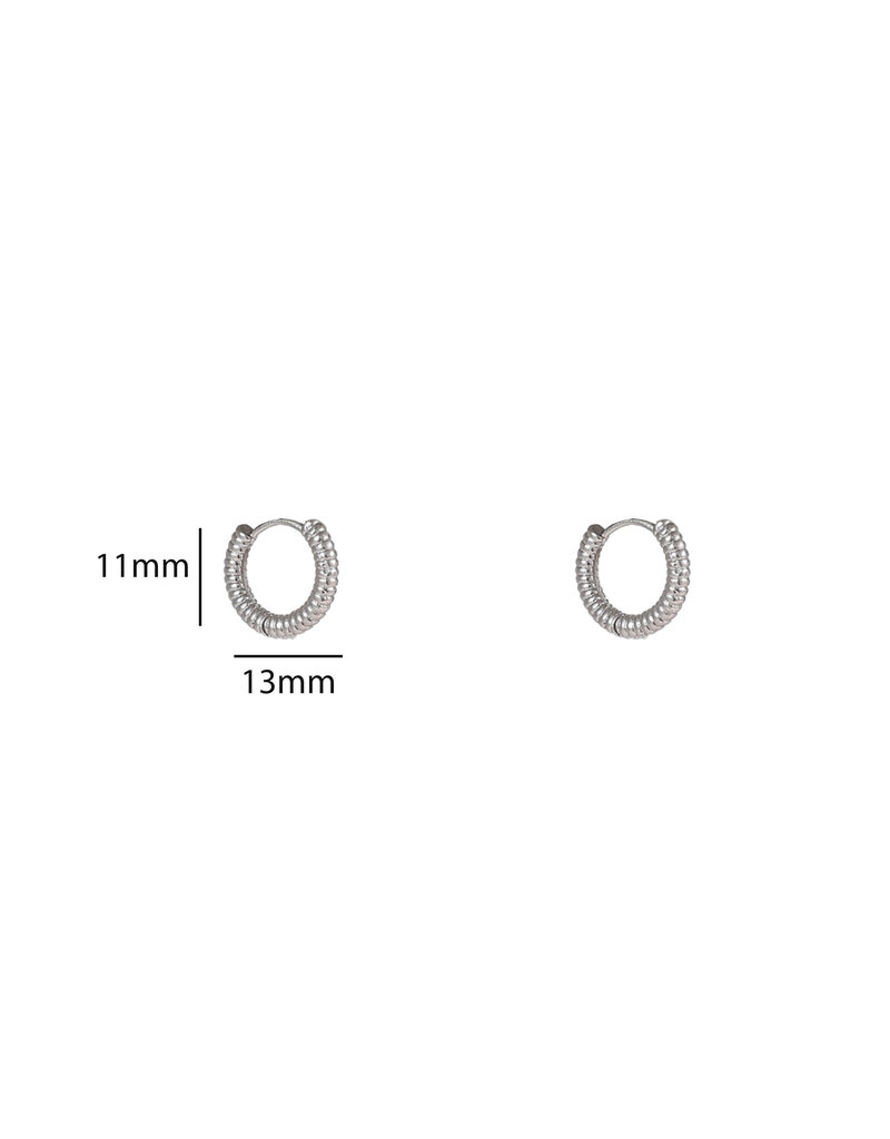 Go Dutch Label D&E - Propeller hoop 10mm - zilver