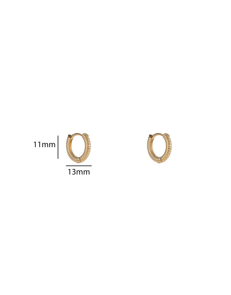 Go Dutch Label D&E - Propeller hoop 10mm - goud