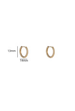 Go Dutch Label D&E - Propeller hoop 14mm - goud