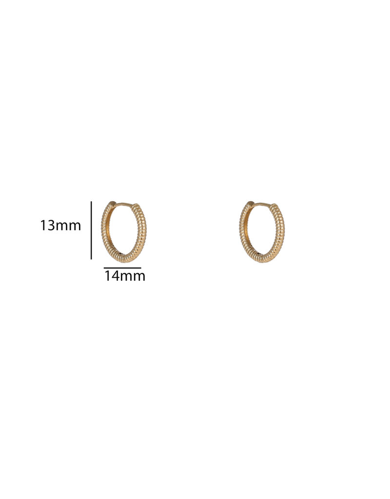 Go Dutch Label D&E - Propeller hoop 14mm - goud
