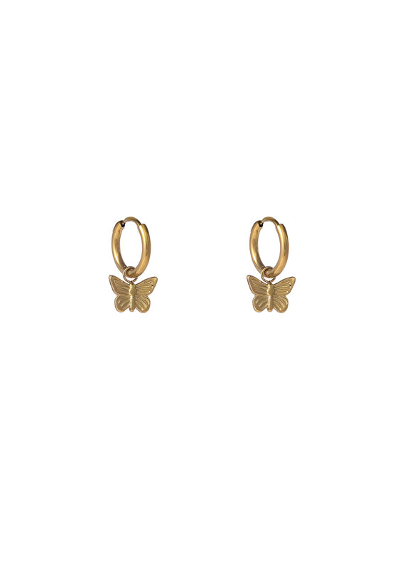 Go Dutch Label D&E - Butterfly hoop - goud