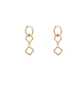 Go Dutch Label D&E - Double clover hoop - goud