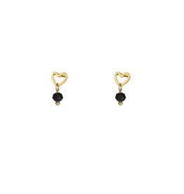 Go Dutch Label D&E - Bead stud - zwart