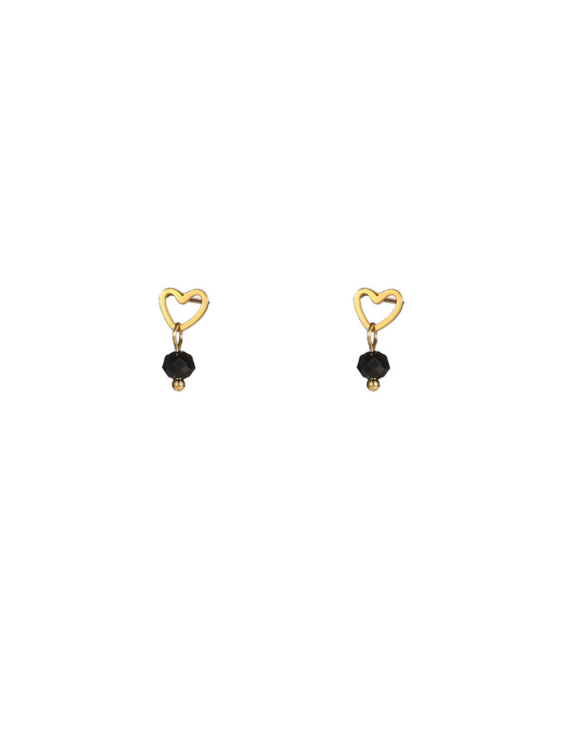 Go Dutch Label D&E - Bead stud - zwart
