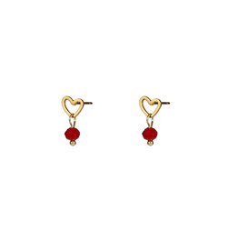 Go Dutch Label D&E - Bead stud - burgundy