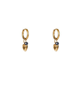 Go Dutch Label D&E - Heart bead hoop - navy