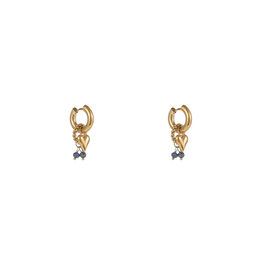 Go Dutch Label D&E - Big heart bead hoop - navy