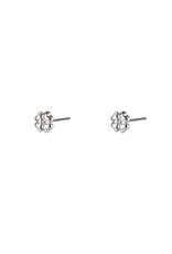 Go Dutch Label D&E - clover stud - zilver