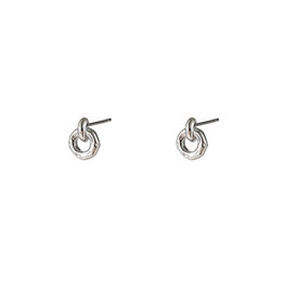 Go Dutch Label D&E - Open round stud - zilver