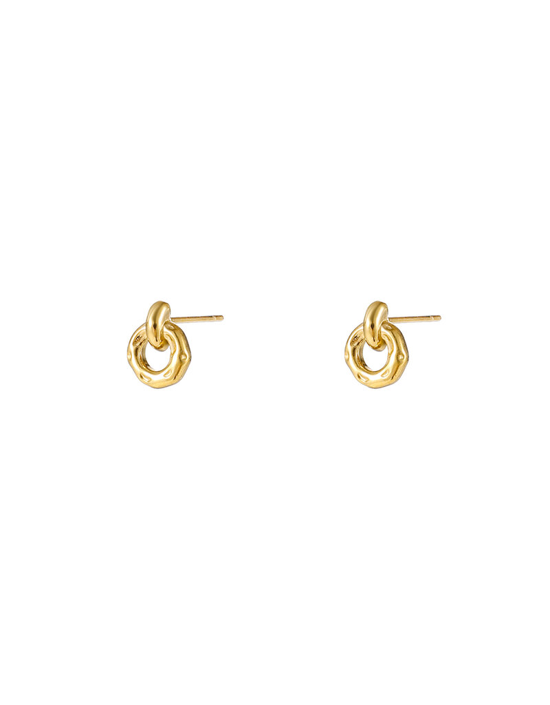 Go Dutch Label D&E - Open round stud - goud