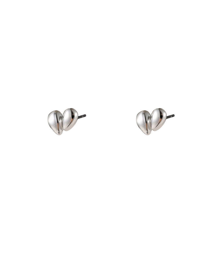 Go Dutch Label D&E - Double drop stud - zilver
